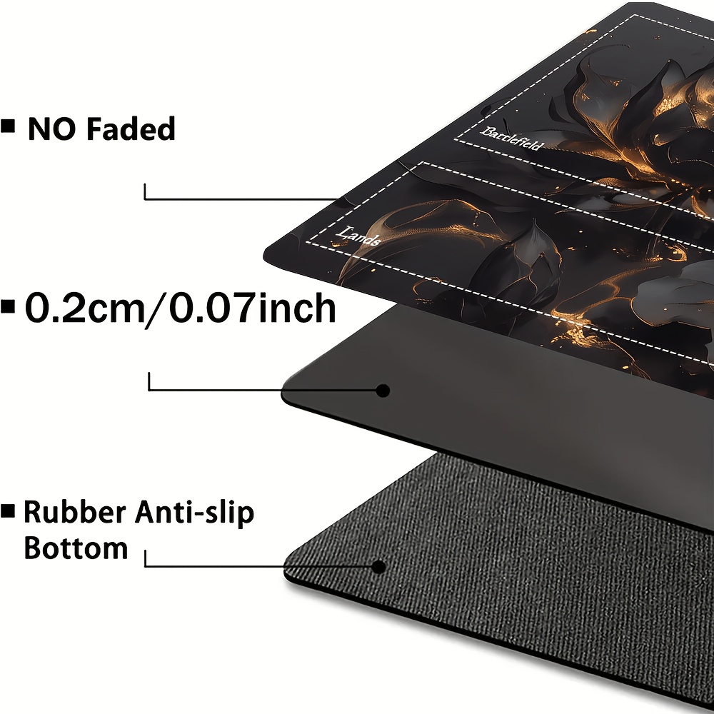 Black Lotus Playmat Game Mat for Trading Card Games
